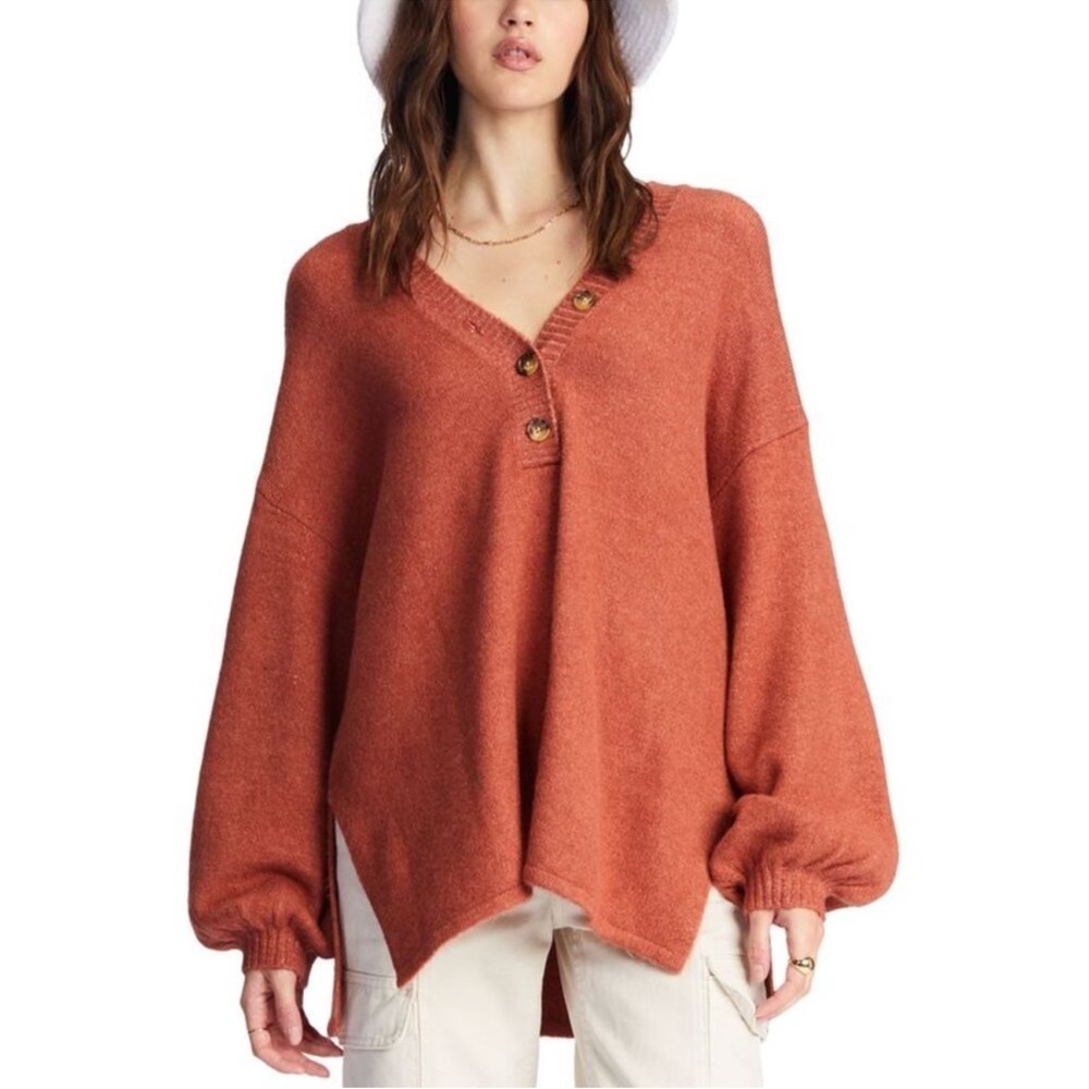 Billabong Juniors' Sol Chasing Henley Sweater Medium